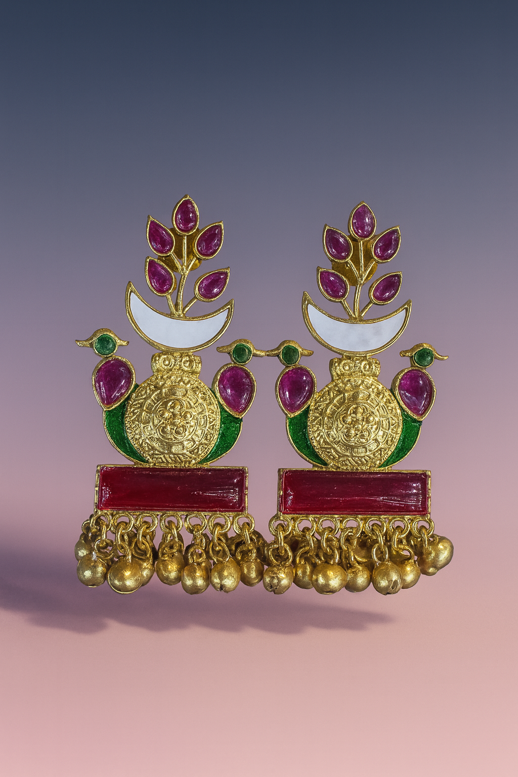 Regal Heritage Enamel Jhumka Drops