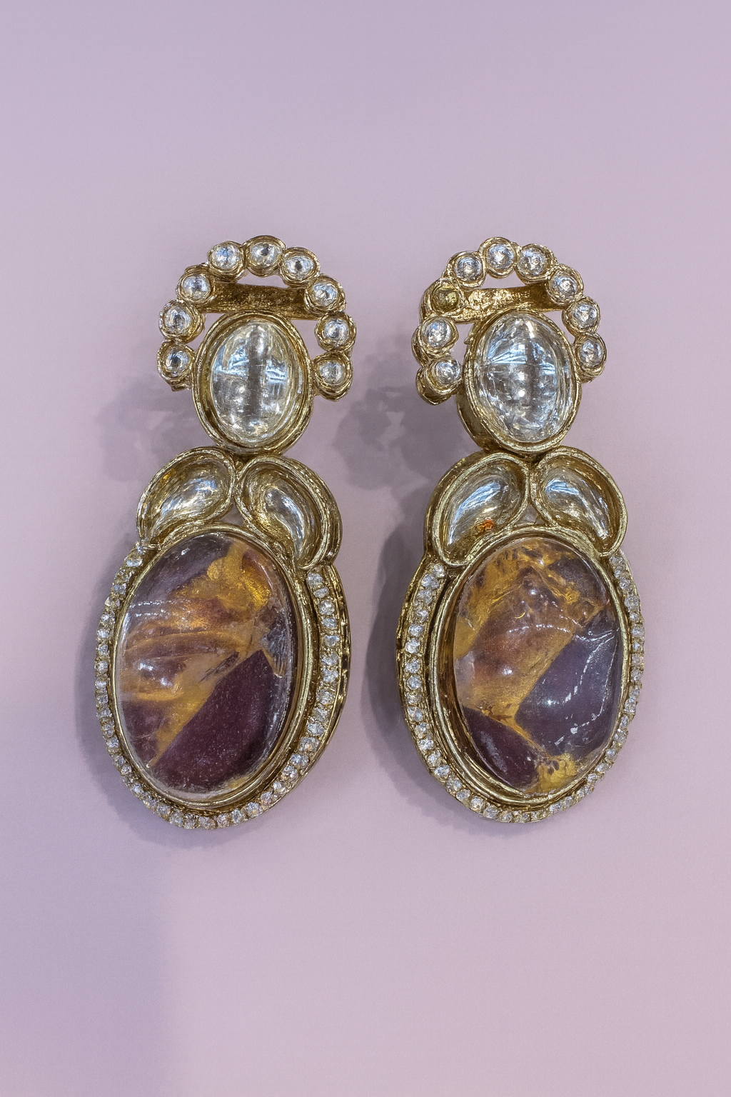 Marble Luxe Drop Earrings