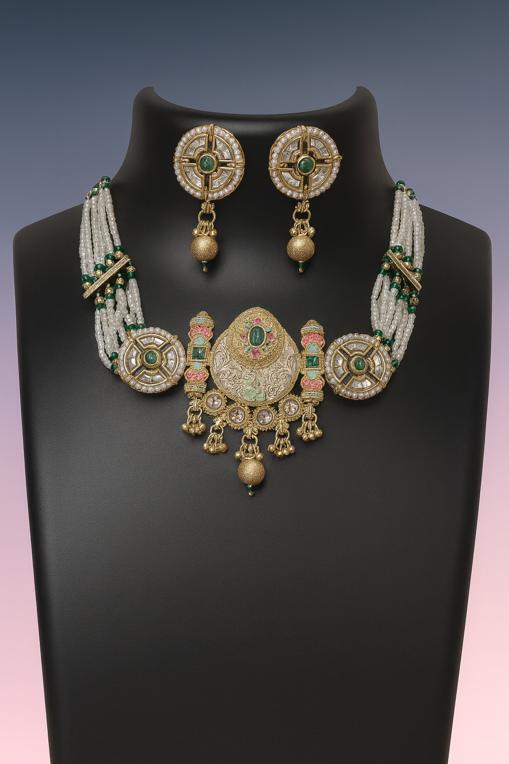 Royal Emerald Pearl Heritage Set