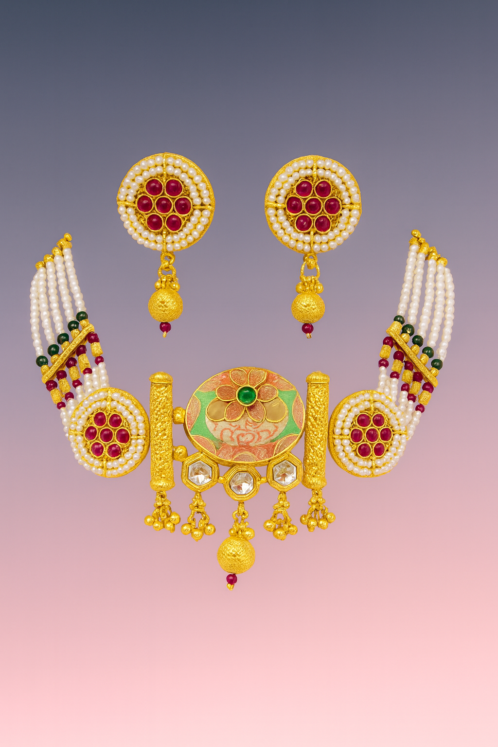 Royal Emerald Pearl Heritage Set