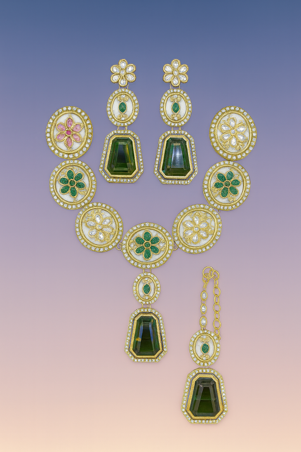 Blush Bloom Kundan Set