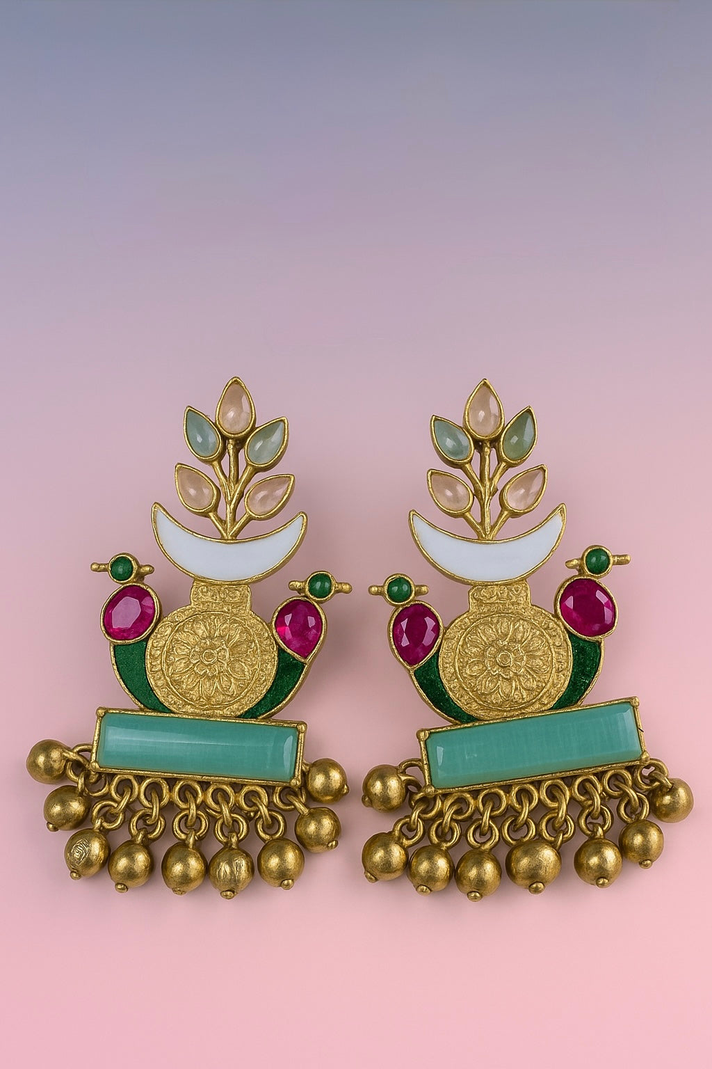Regal Heritage Enamel Jhumka Drops