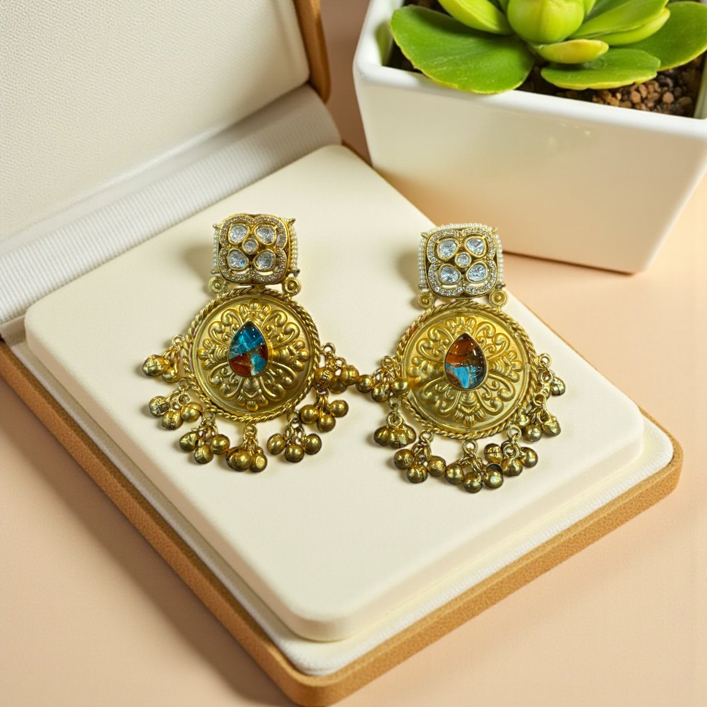 Heritage Kundan Earrings