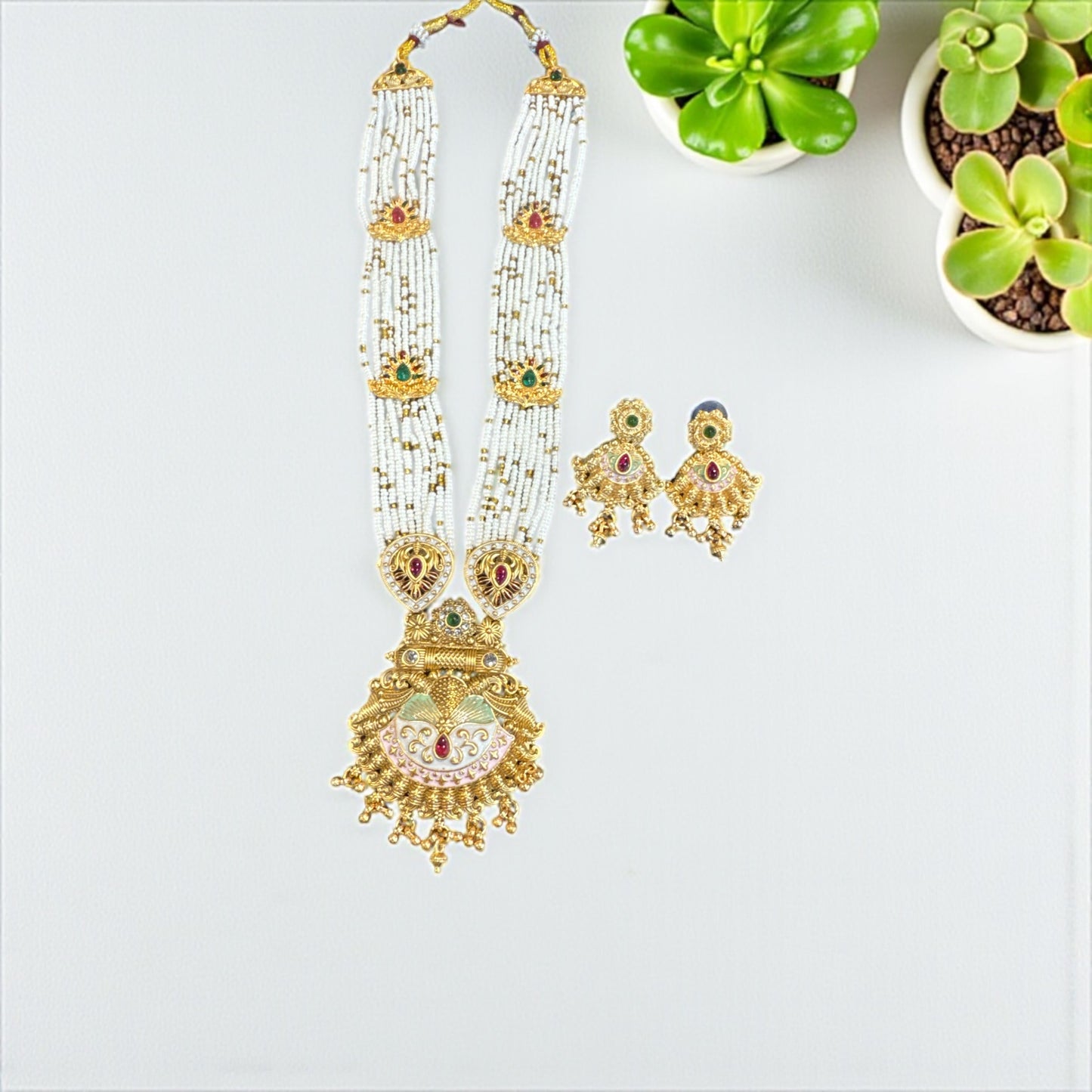 Pearl Maharani Polki Set 👑✨