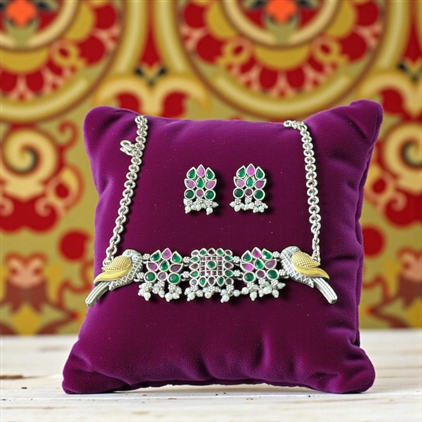 Silver Sparrow Kundan Set ποΈ