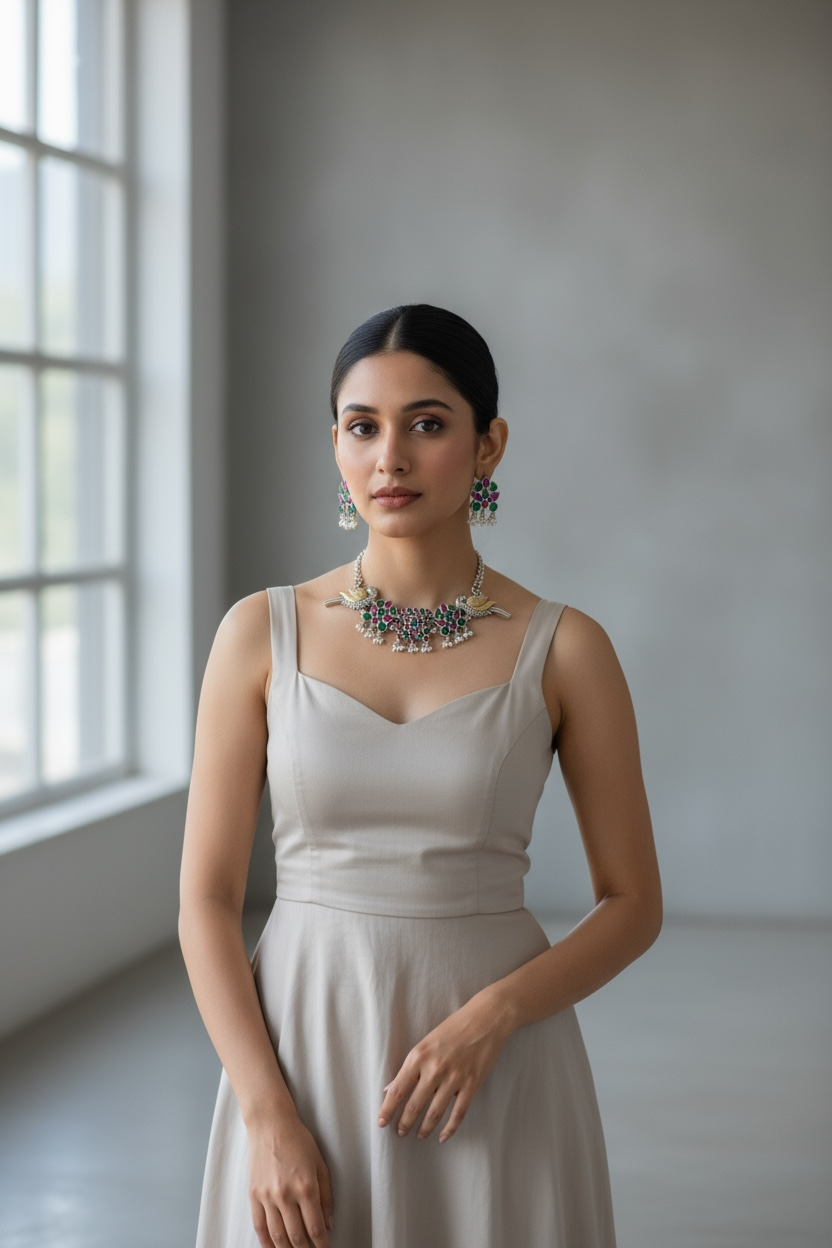 Silver Sparrow Kundan Set ποΈ