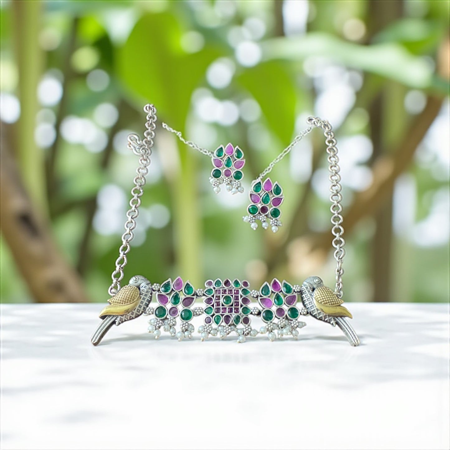 Silver Sparrow Kundan Set ποΈ