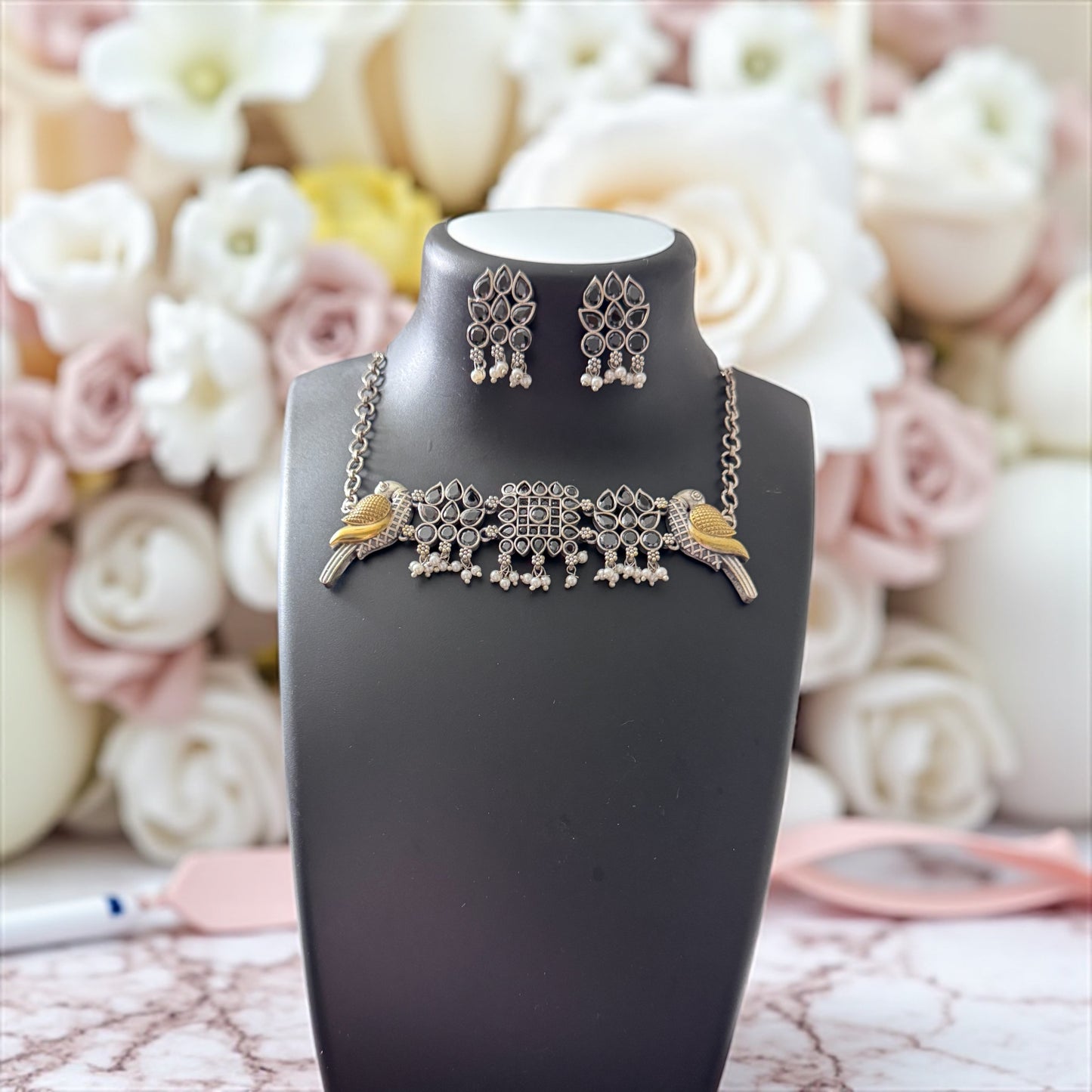 Silver Sparrow Kundan Set ποΈ