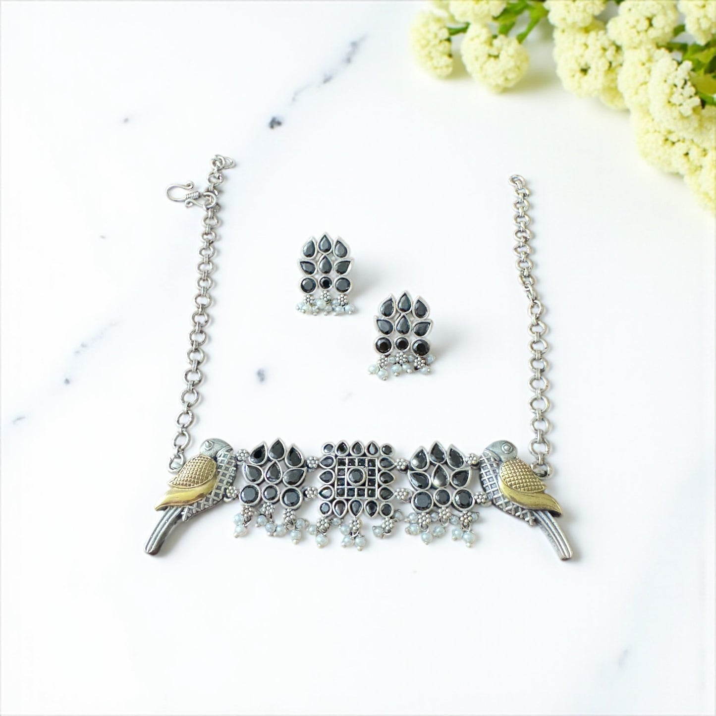 Silver Sparrow Kundan Set ποΈ