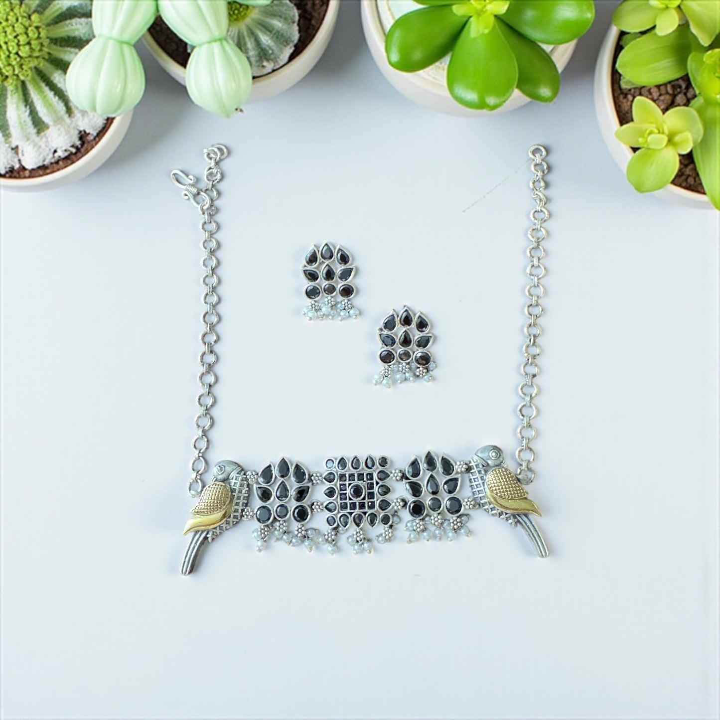 Silver Sparrow Kundan Set ποΈ