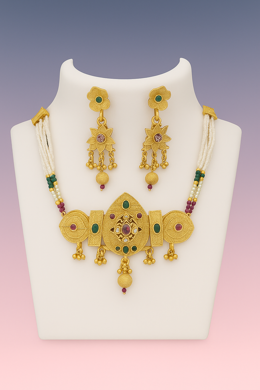 Floral Royal Heritage Necklace Set