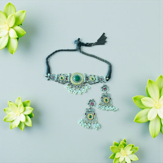 Moonlit Bloom Choker Set 🌙✨
