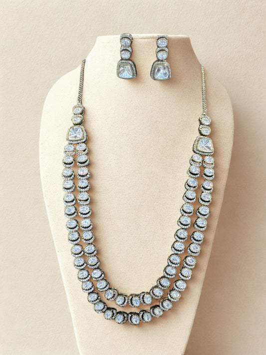 Celestial Spark Double Layer Necklace Set